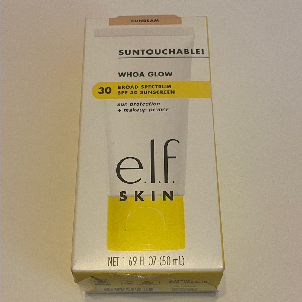 e.l.f. Skin Suntouchable! Whoa Glow SPF 30 Sunscreen Makeup Primer NIB